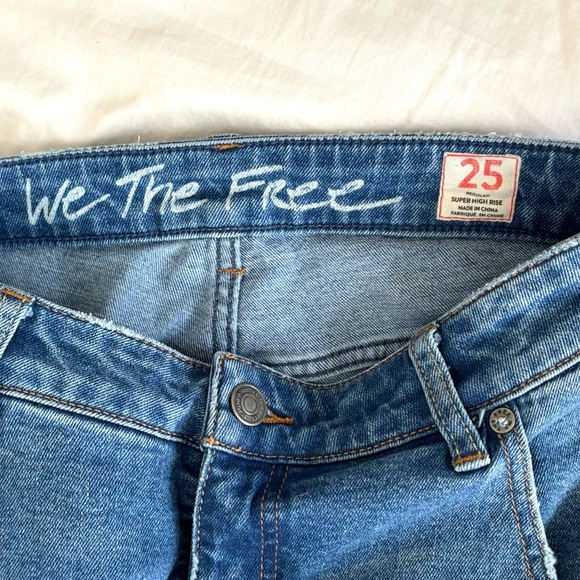 Free People We The Free Flare Low Rise Jeans Size 25 - Picture 10 of 10